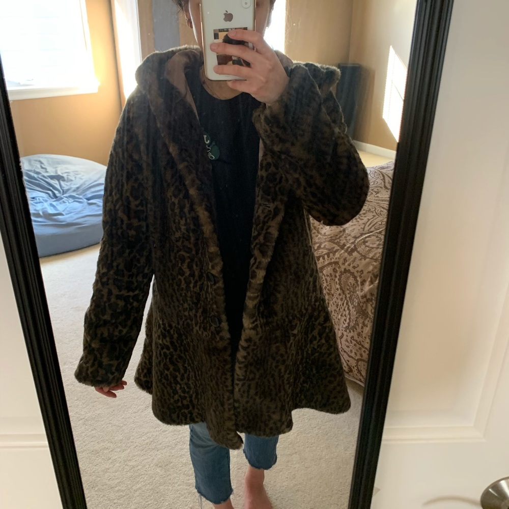 FREE PEOPLE Leopard print jacket